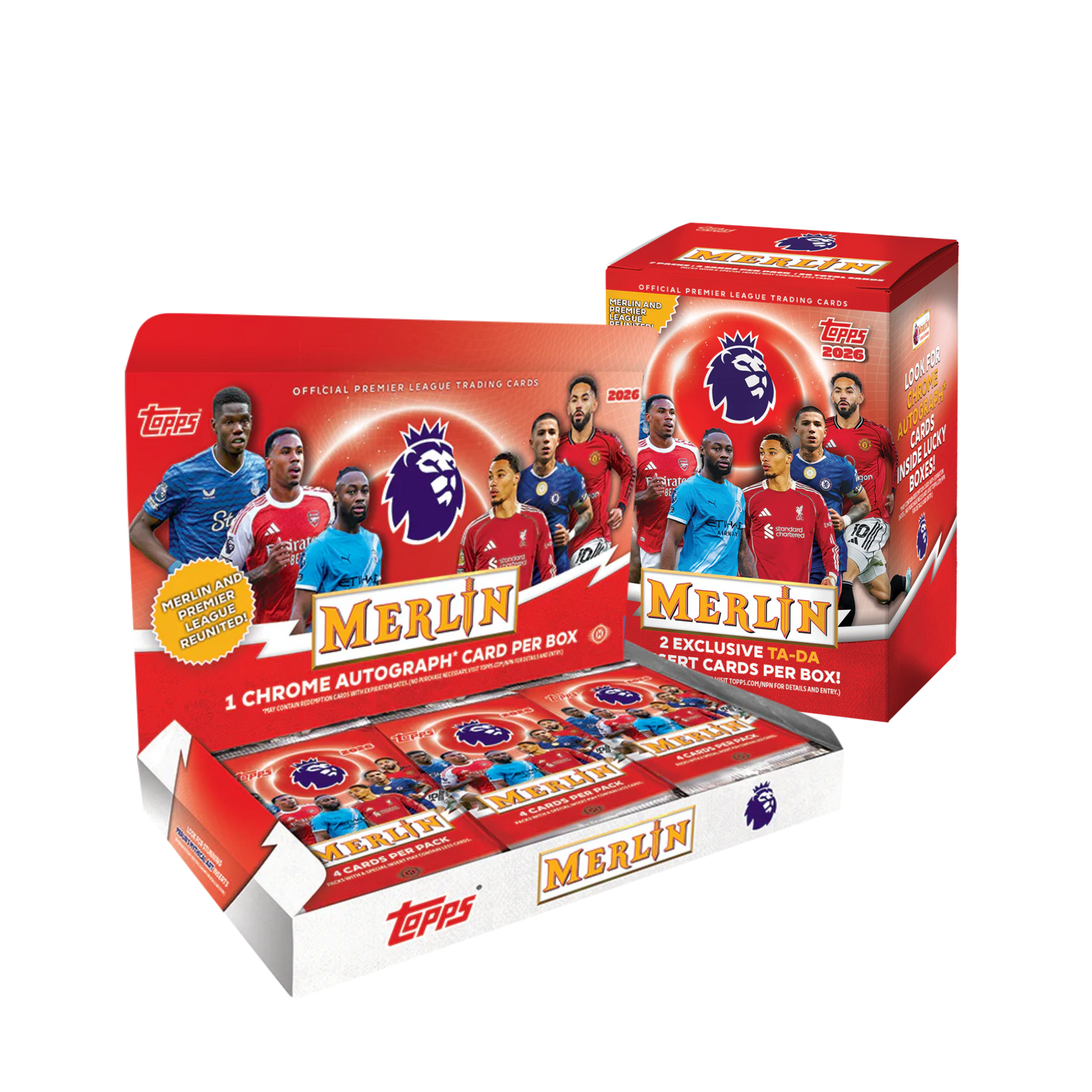Topps Premier League Merlin 2026 Hobby + Blaster Case - Pick Your Team #1