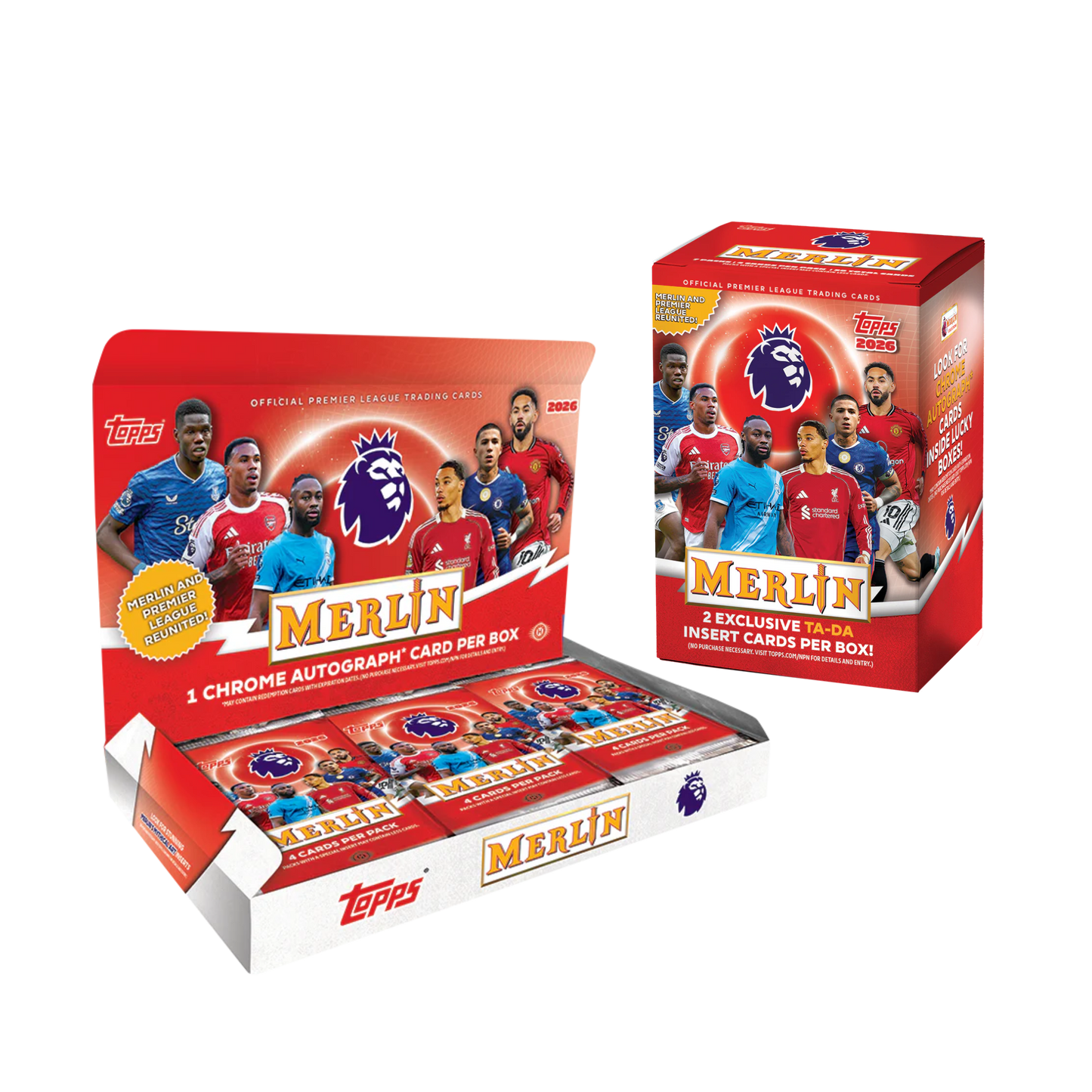 Topps Premier League Merlin 2026 Hobby + Blaster Case - Pick Your Team #2