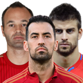 Iniesta / Busquets / Pique